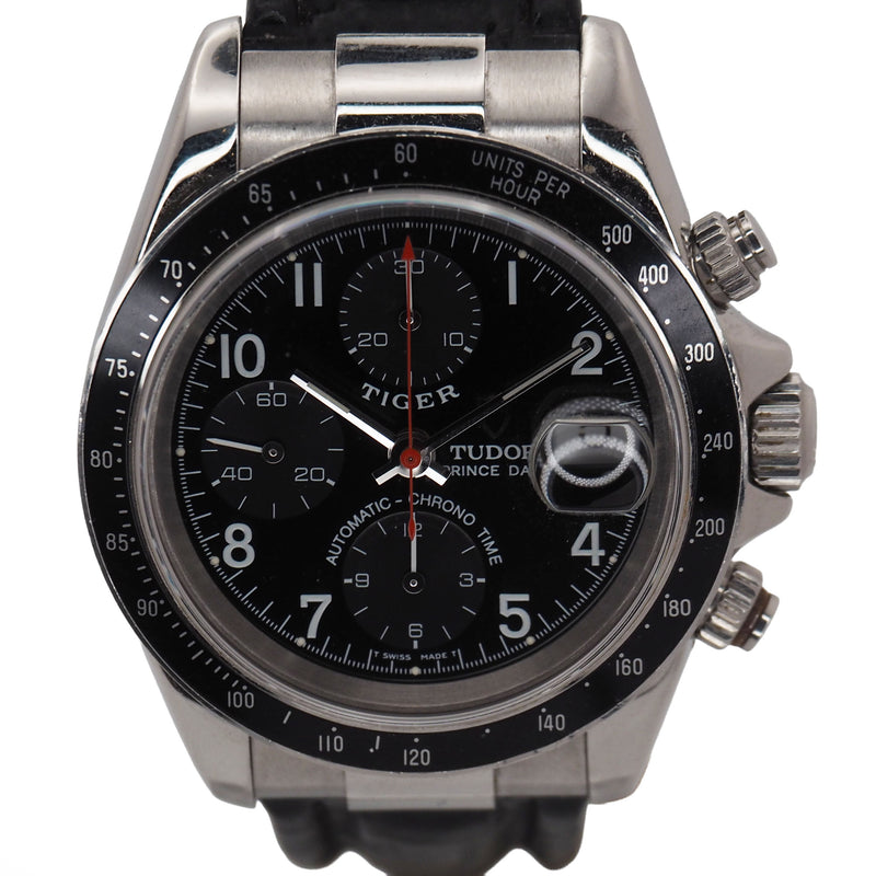 TUDOR TIGERモデル自動巻き クロノグラフ ブラック Tiger Prince Date