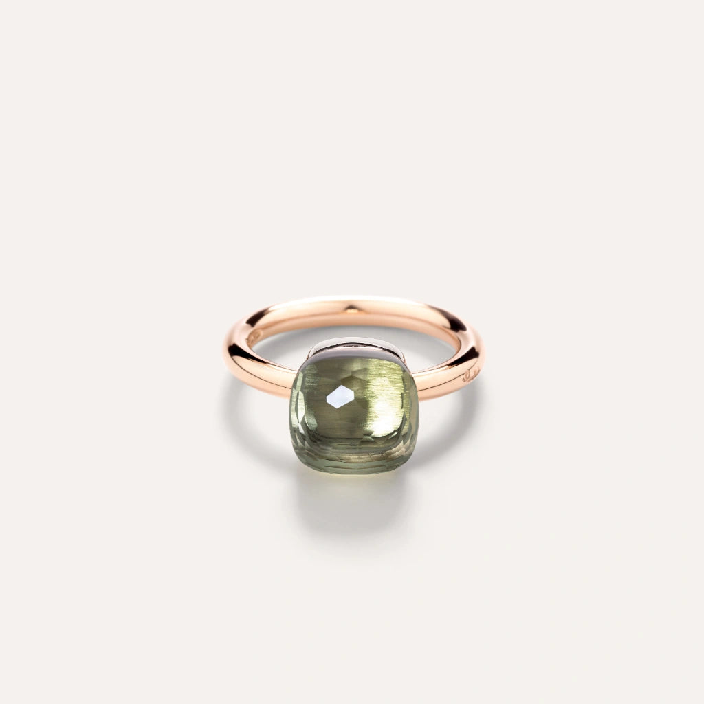 Pomellato Jewelry - Nudo 18K Rose Gold Prasolite Classic Ring | Manfredi Jewels