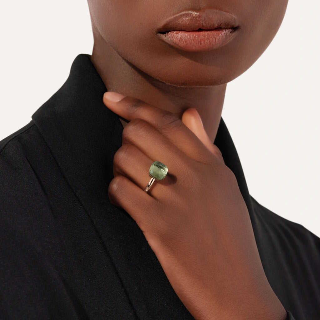 Pomellato Jewelry - Nudo 18K Rose Gold Prasolite Classic Ring | Manfredi Jewels