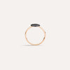 Sabbia 18K Rose Gold Black Diamond Pavé Ring