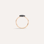 Sabbia 18K Rose Gold Black Diamond Pavé Ring