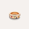 Iconica 18K Rose Gold Mixed Gemstones Slim Ring