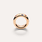 Iconica 18K Rose Gold Mixed Gemstones Slim Ring