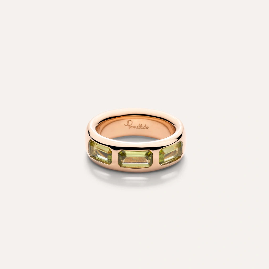 Pomellato Jewelry - Iconica 18K Rose Gold Peridot Ring | Manfredi Jewels