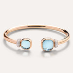 Nudo 18K Rose Gold Blue Topaz & Diamond Bracelet