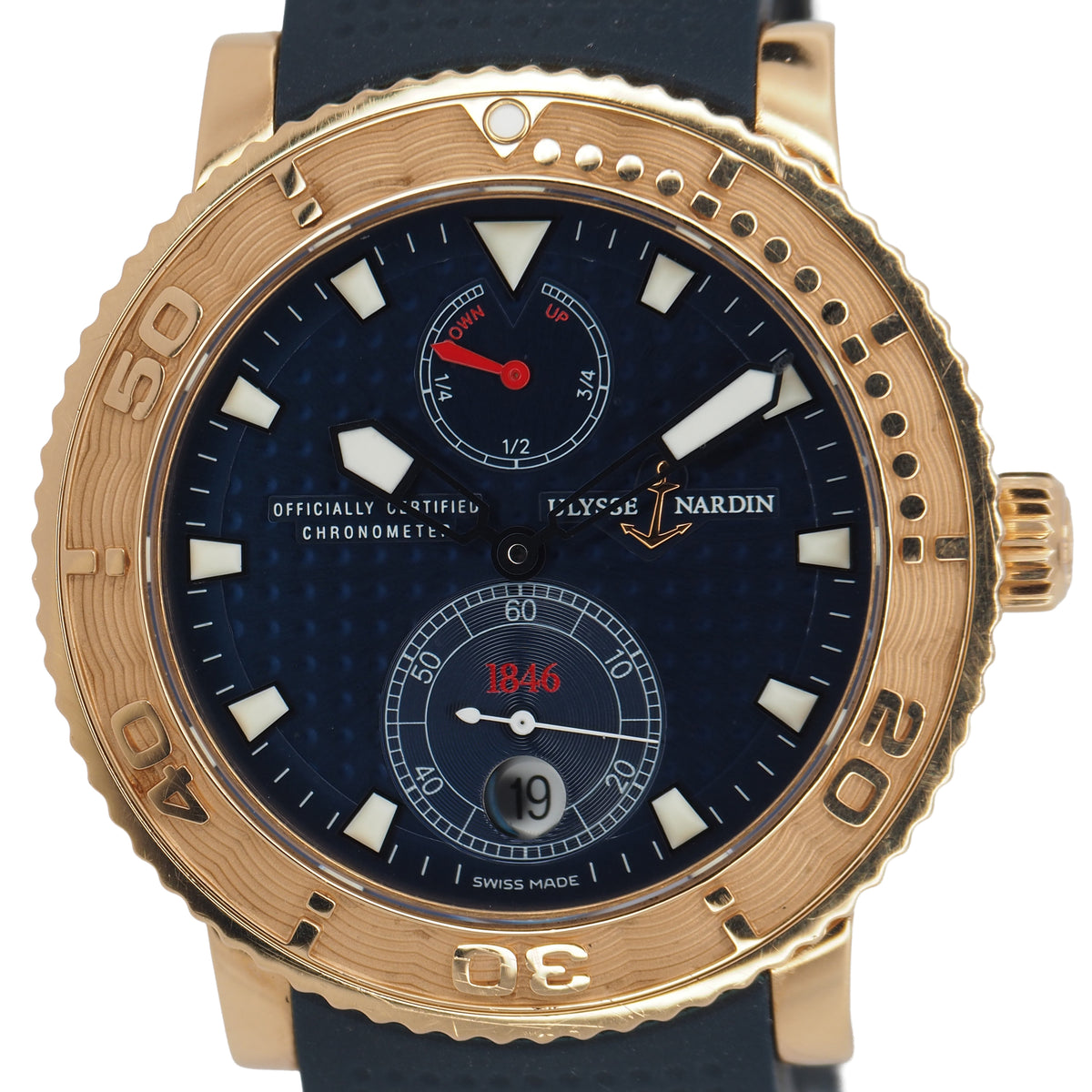 Pre-Owned Ulysse Nardin Pre-Owned Watches - Ulysse Nardin Maxi Diver 266-58-LE-3 | Manfredi Jewels
