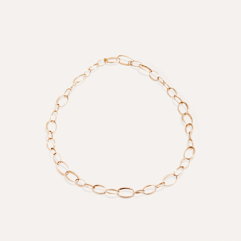 Pomellato Jewelry - Gold 18K Rose Gold Links Chain Necklace | Manfredi Jewels