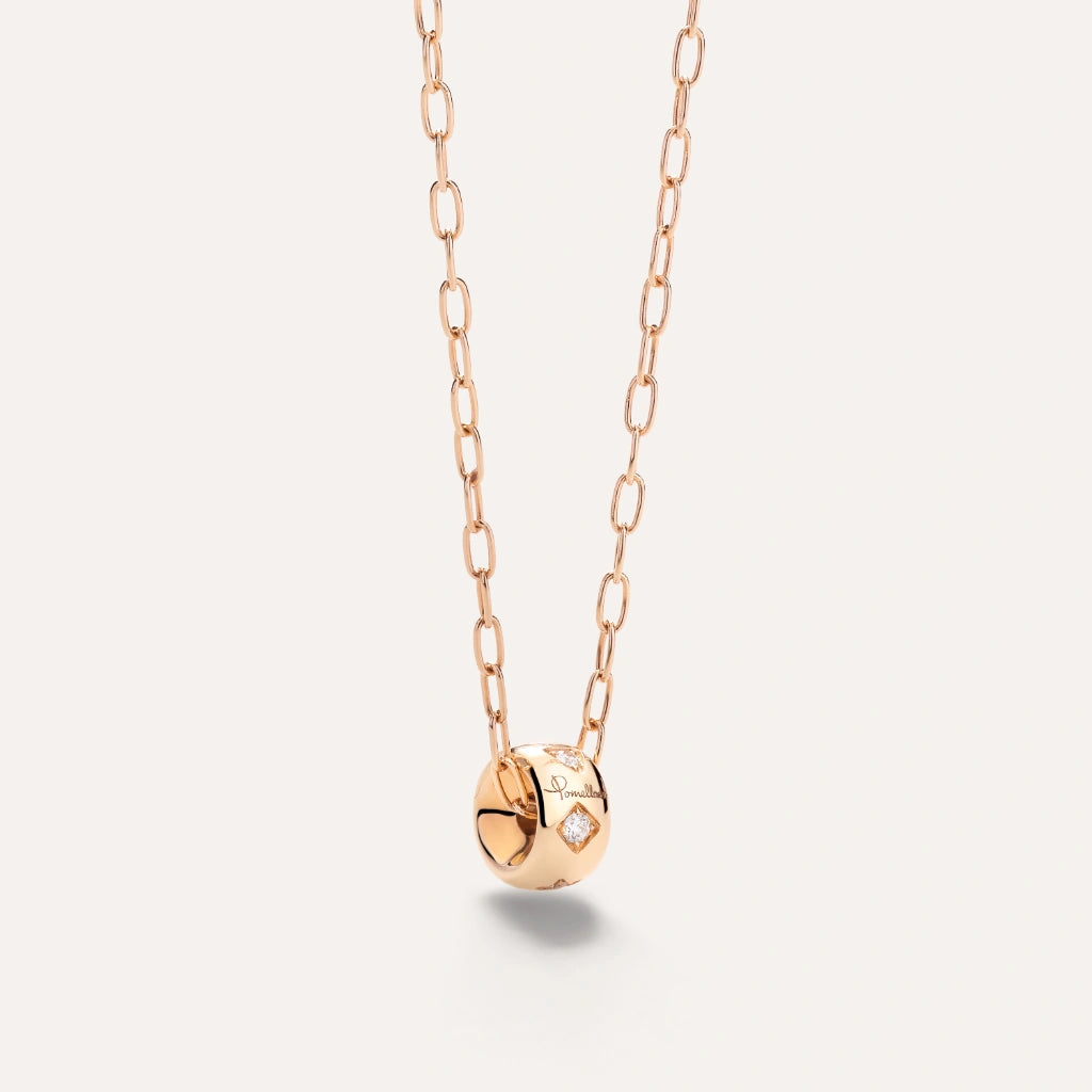 Pomellato Jewelry - Iconica 18K Rose Gold Diamond Pendant Necklace | Manfredi Jewels