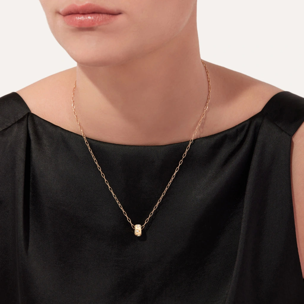 Pomellato Jewelry - Iconica 18K Rose Gold Diamond Pendant Necklace | Manfredi Jewels