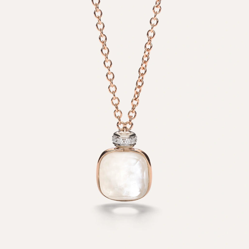 Nudo 18K Rose Gold Mother of Pearl Diamond Necklace