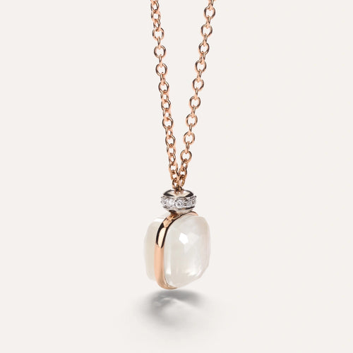 Nudo 18K Rose Gold Mother of Pearl Diamond Necklace