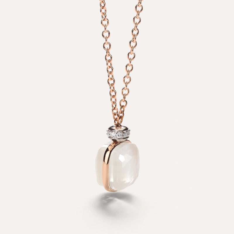 Nudo 18K Rose Gold Mother of Pearl Diamond Necklace