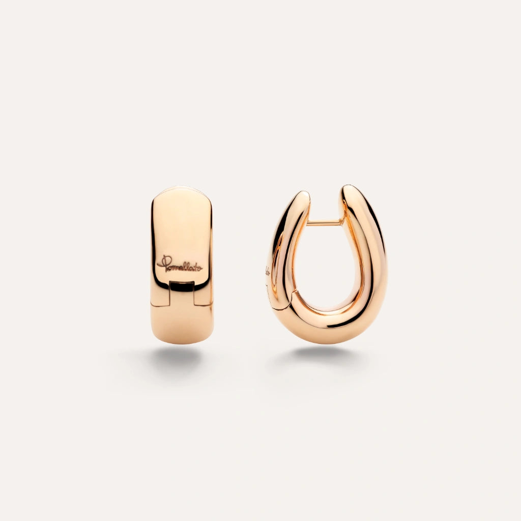 Pomellato Jewelry - Iconica 18K Rose Gold Bold Hoop Earrings | Manfredi Jewels