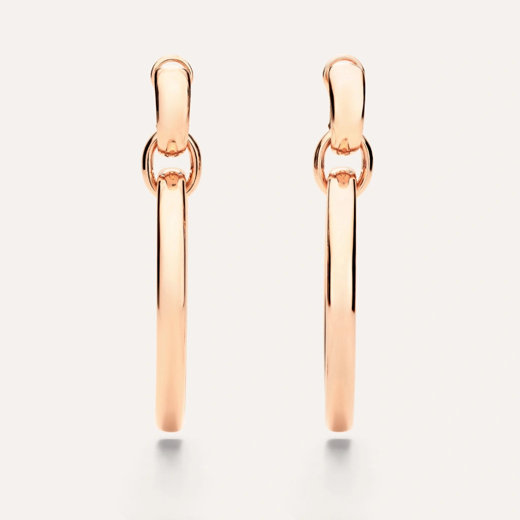 Pomellato Jewelry - Iconica 18K Rose Gold Pendant Earrings | Manfredi Jewels
