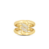 Cialoma 18K Yellow Gold Diamond Single Knot Ring