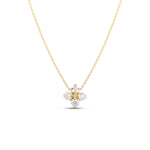 Love In Verona 18K Yellow Gold Diamond Flower Necklace