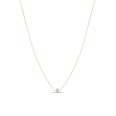 Diamonds By The Inch 18K Yellow Gold Single Station Diamond Necklace