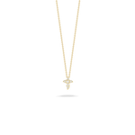 Tiny Treasures 18K Yellow Gold Baby Cross Diamond Necklace