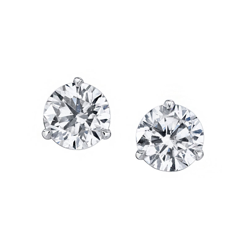 Manfredi Jewels - 18K White Gold Diamond Stud Earrings | Manfredi Jewels