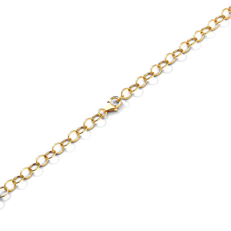 Syna Jewelry - Chain 18K Yellow Gold Large Link Necklace | Manfredi Jewels