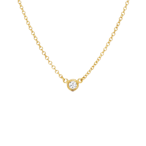Tiffany & Co. Elsa Peretti Diamond Solitaire Pendant