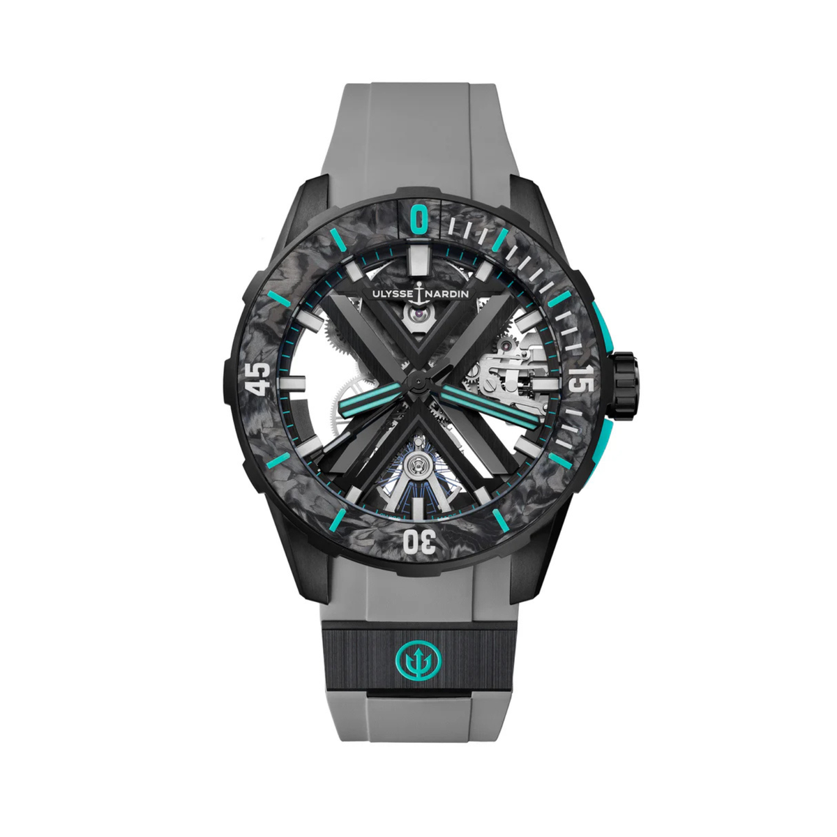 Ulysse Nardin New Watches - DIVER X SKELETON ONE MORE WAVE 44MM BLACK DLC TITANIUM & CARBONIUM | Manfredi Jewels