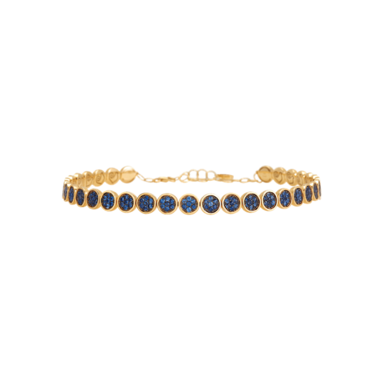Chantecler Capri Jewelry - Paillettes 18K Rose Gold Blue Sapphire Choker | Manfredi Jewels
