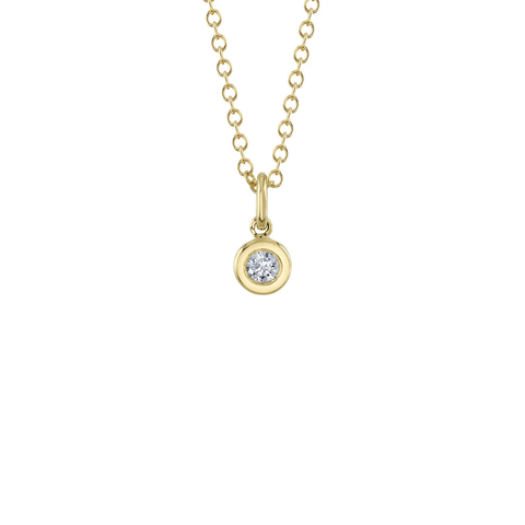 Bailey 14K Yellow Gold 0.05 Bezel Set Diamond Necklace