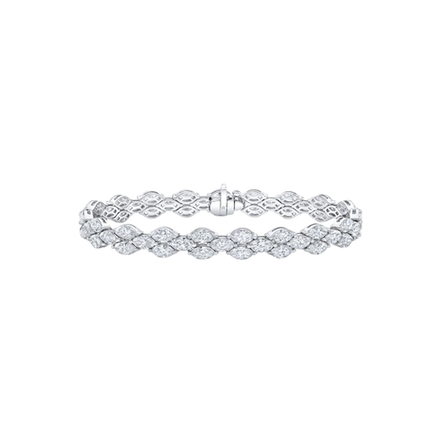 18kt White Gold 14.08ct Diamond Bracelet