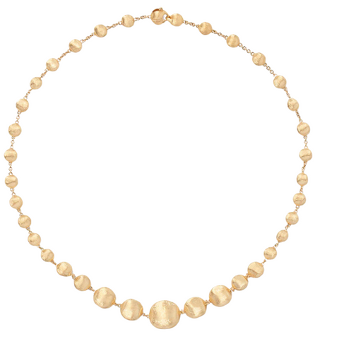 18K Yellow Gold Mixed Bead Medium Necklace