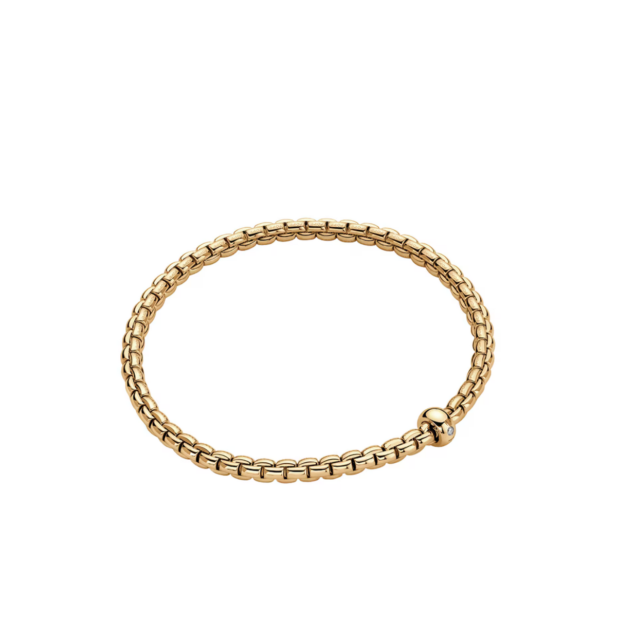 Fope Jewelry - Eka 18K Yellow Gold Diamond Flex’it Bracelet | Manfredi Jewels