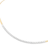 Masai 18K Yellow Gold Single Strand Coil Collar With Diamond Bar