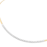 Masai 18K Yellow Gold Single Strand Coil Collar With Diamond Bar