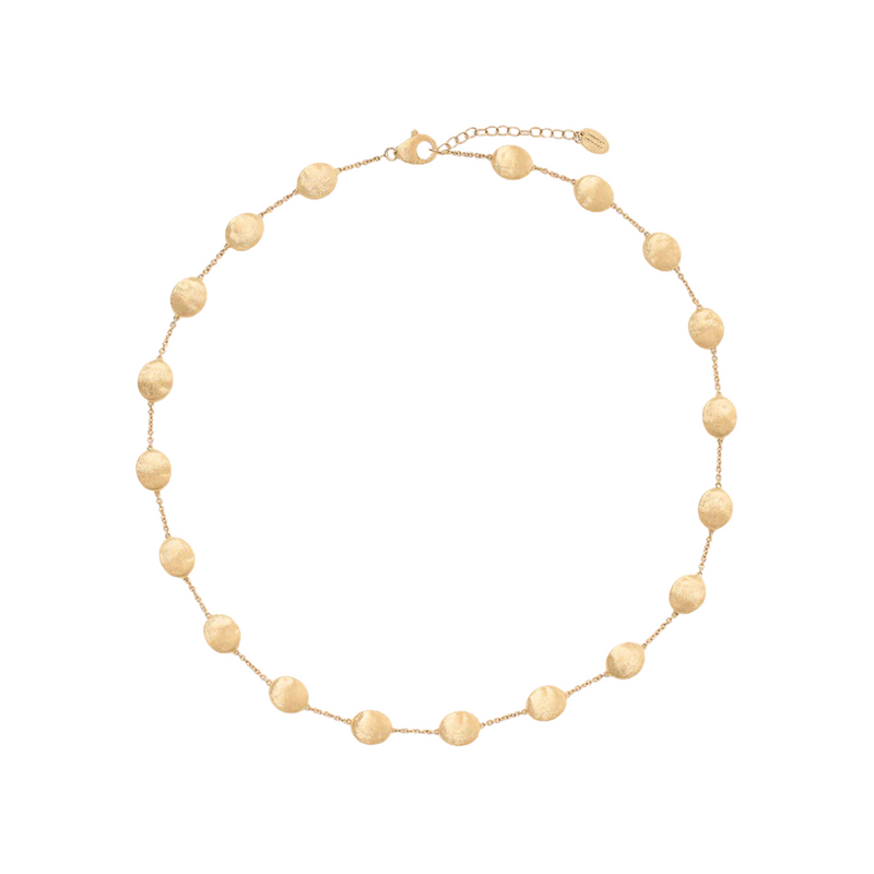 Siviglia 18K Yellow Gold Large Bean Adjustable Necklace