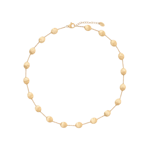 Siviglia 18K Yellow Gold Large Bean Adjustable Necklace