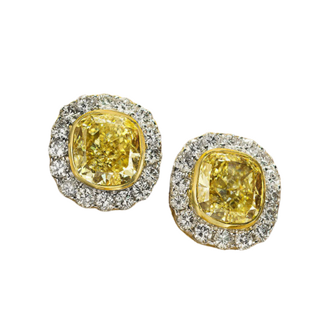 Procida 18K Yellow Gold Citrine & Peridot Diamond Drop Earrings
