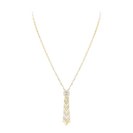 D-Vibes Tassel 18K Yellow Gold Diamond Necklace