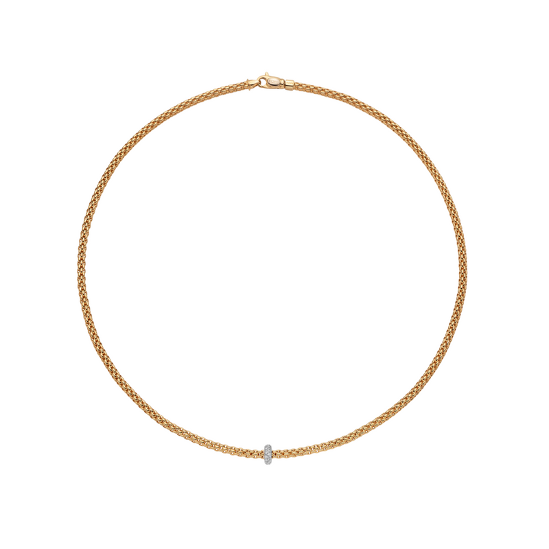 Prima 18K Yellow Gold & Diamond Necklace