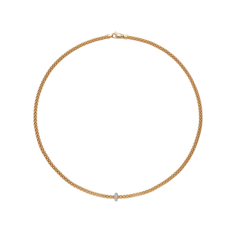 Prima 18K Yellow Gold & Diamond Necklace