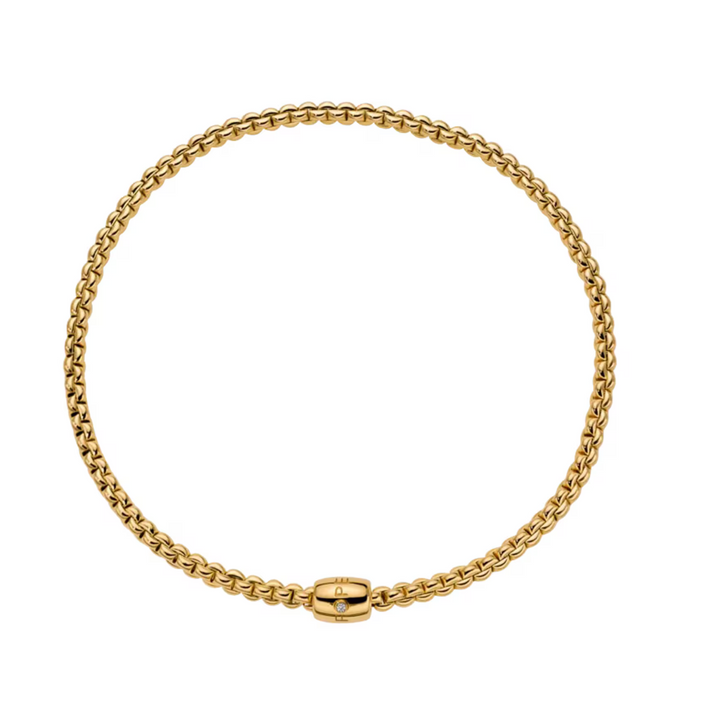Fope - Eka 18K Yellow Gold Flex’It Diamond Necklace | Manfredi Jewels