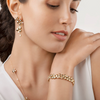 Ischia 18K Yellow Gold Diamond Long Drop Earrings