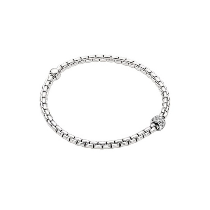 Fope - Eka 18K Flexible Gold & Diamond Bracelet | Manfredi Jewels