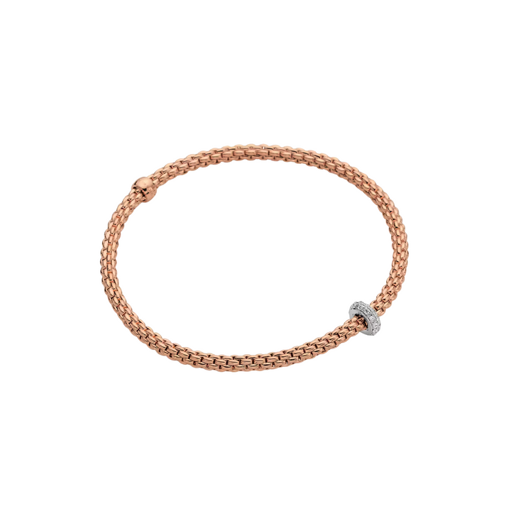 Fope - Eka 18K Rose Gold & Diamond Flex’it Bracelet | Manfredi Jewels
