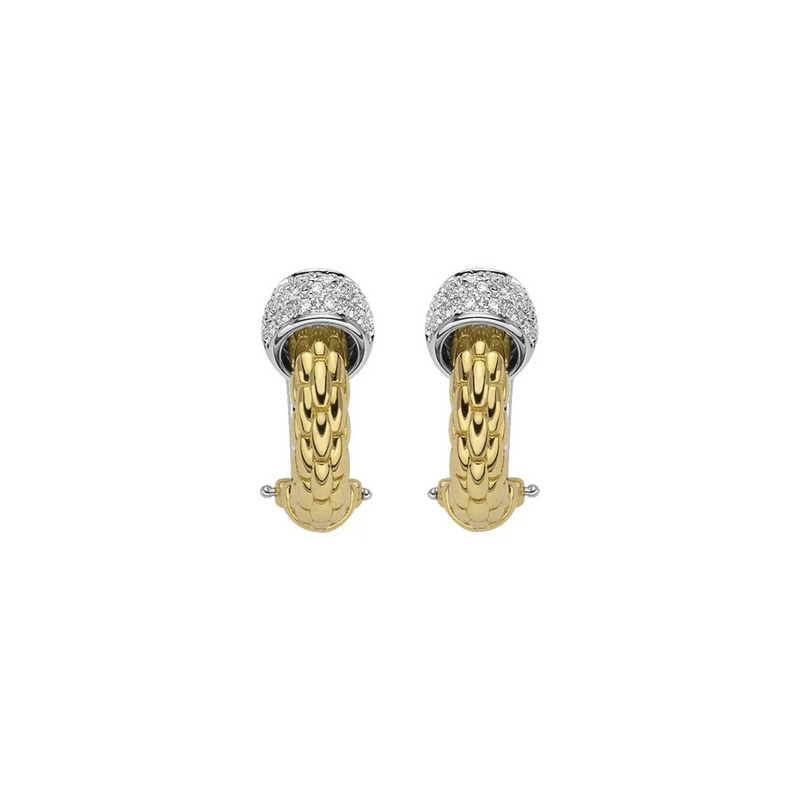 Vendome 18K Yellow Gold & Diamond Earrings