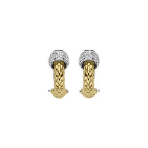 Vendome 18K Yellow Gold & Diamond Earrings