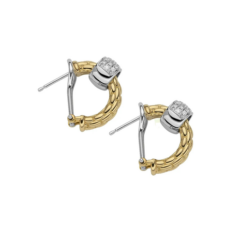 Vendome 18K Yellow Gold & Diamond Earrings