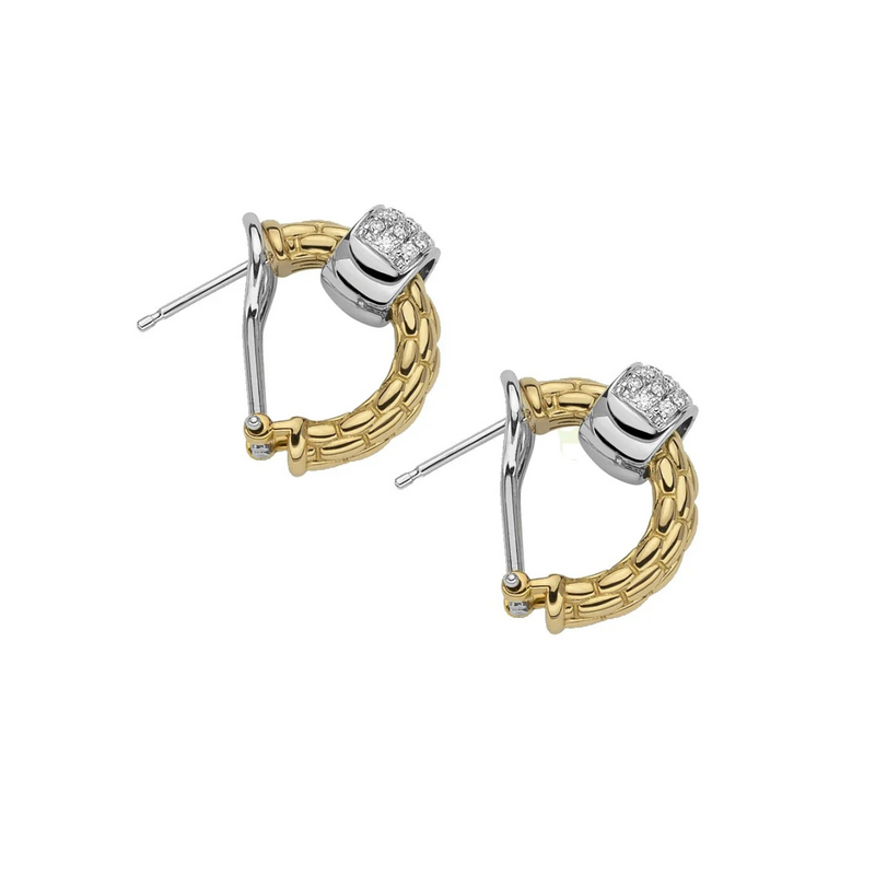 Vendome 18K Yellow Gold & Diamond Earrings