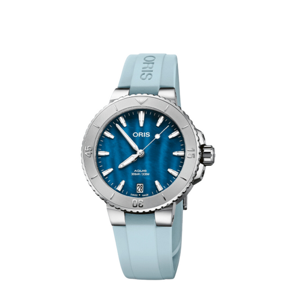 Oris Watches - AQUIS DATE - BLUE MOTHER OF PEARL | Manfredi Jewels