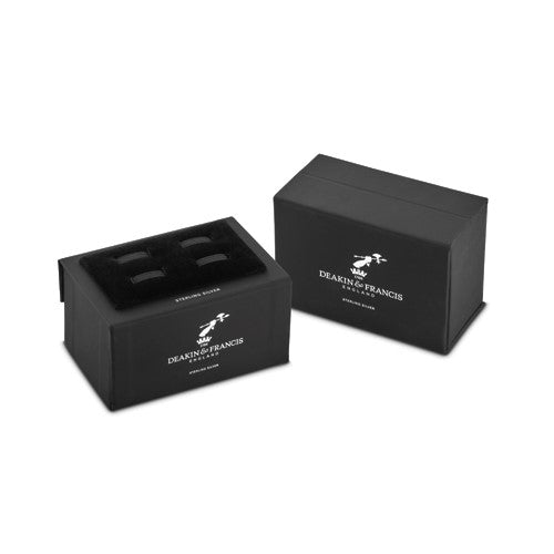 Deakin & Francis Accessories - Sterling Silver Green Tractor Cufflinks | Manfredi Jewels