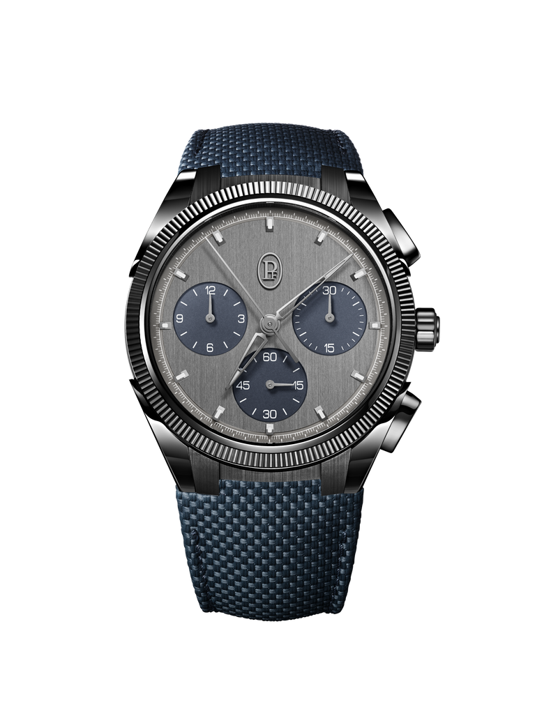 Parmigiani Fleurier Watches - TONDA PF SPORT CHRONOGRAPH NO DATE CERMET BLACKOR & BLUE COSC | Manfredi Jewels
